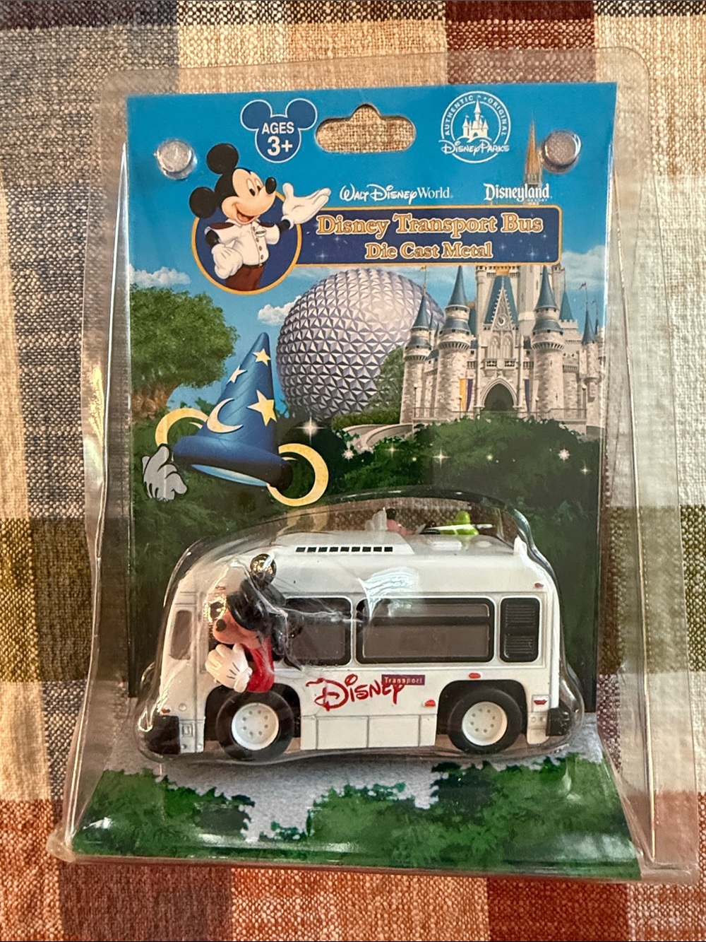 Disney Transportation (White) Bus with Mickey Mouse & Goofy Driving! NIB